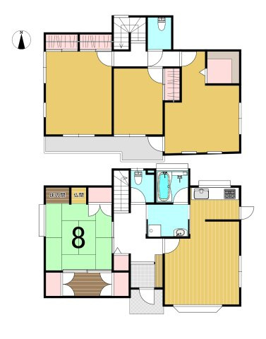 錦町綾ノ内 中古一戸建ての間取り
