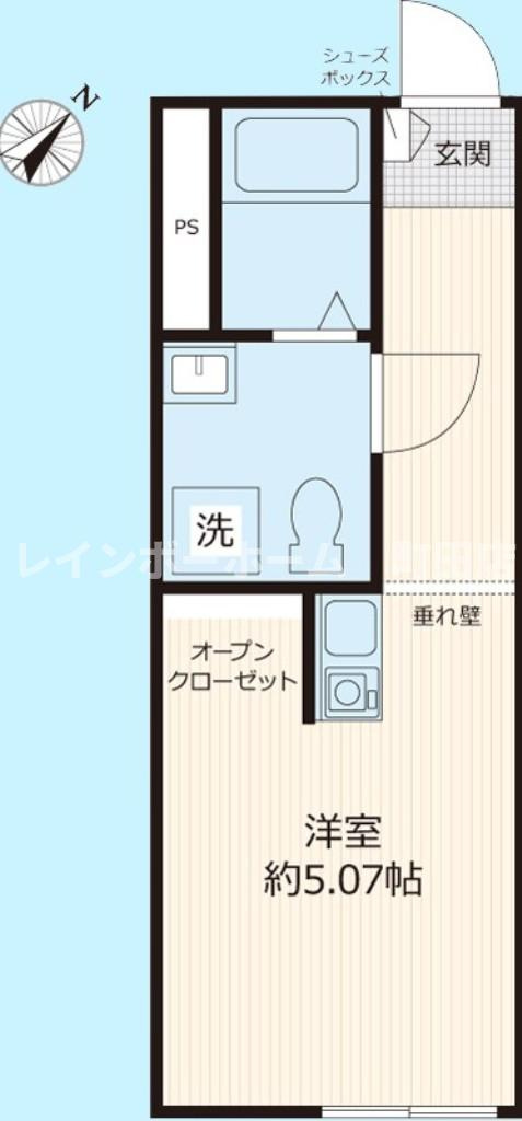 センターテラス※初期費用分割後払いサービス利用可能物件の間取り