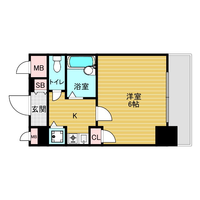 リーガル新大阪5の間取り