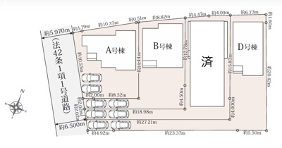 【区画図】 | 駿東郡清水町徳倉1662番　新築一戸建て　D号棟