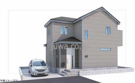 【新築分譲住宅】川越市野田町の外観パース|完成予想パースです