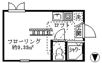 中野区弥生町１丁目のアパートの間取り