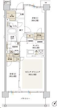 【間取り】 | プライム西八王子(プライムニシハチオウジ)