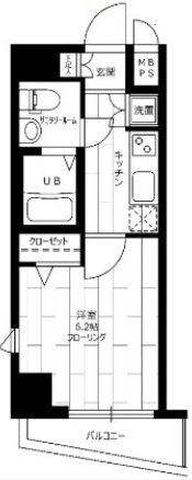 ステージファースト高輪Ⅱの間取り|間取りです。
