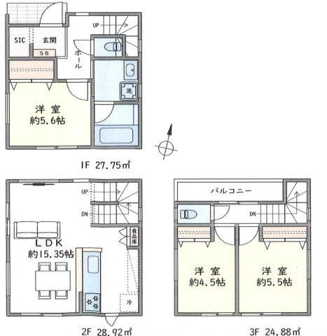 文京区本郷二丁目売地の参考プラン