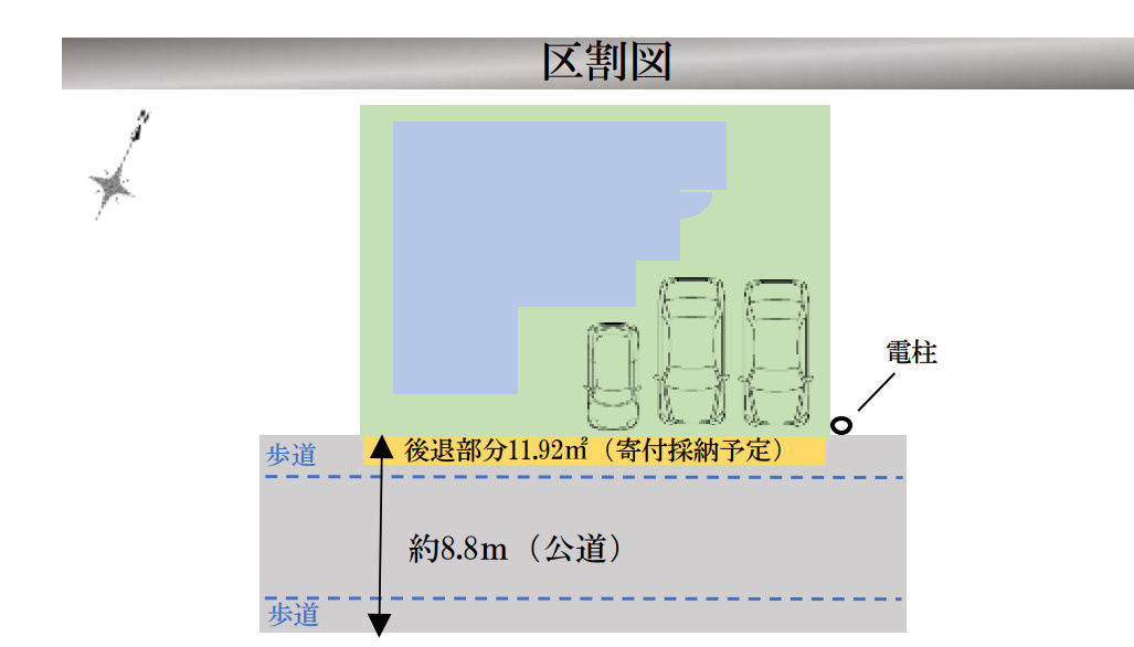 新築／志木市下宗岡２期の区画図|駐車スペースあり！（車種による）