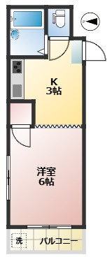 メゾンクボタ　宅配BOX　バストイレ別　TVドアフォンの間取り