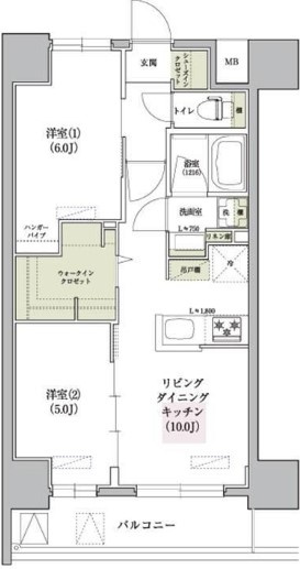 アーバネックス南森町WESTの間取り