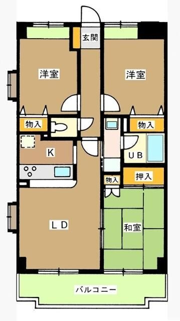 ボヌール高松の間取り