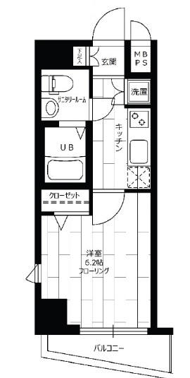 ステージファースト高輪Ⅱの間取り|間取りです。