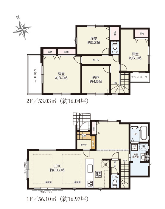 さいたま市大宮区上小町　13期　新築一戸建て　KEIAI GRACE　01の間取り|【全2棟・1号棟】さいたま市大宮区上小町　13期　新築一戸建て　KEIAI GRACE　01・3LDK+S・土地面積99.55m2・建物面積109.13m2