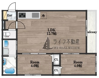 Tio Fleurの間取り