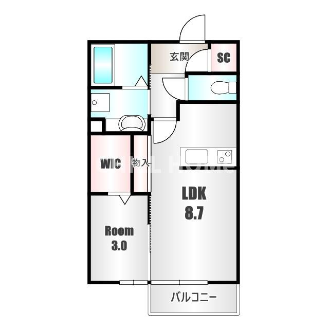 フラール ドゥの間取り|他社様掲載物件もまとめてご紹介、ご案内可能です(^^)/