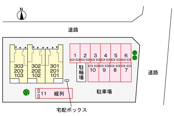 Ｙ’ｚ　Ｈｏｕｓｅの区画図|駐車場