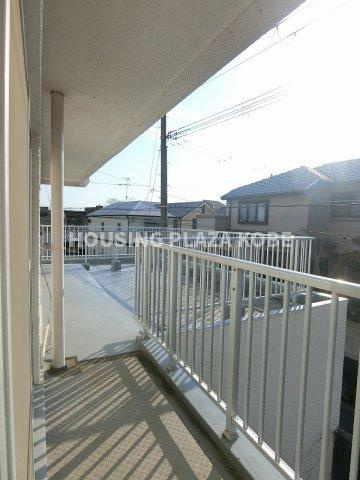 潮見台マンションのバルコニー
