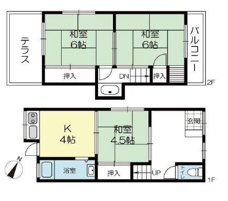 海岸通　中古戸建の間取り