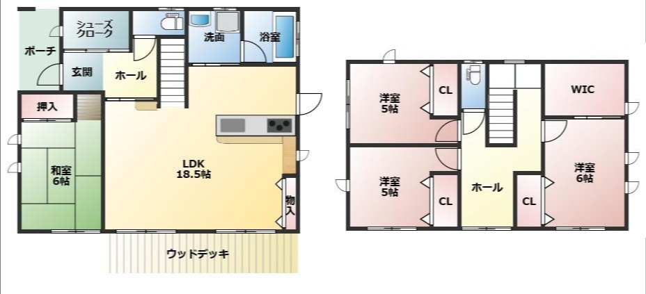 中古：甲斐元町3256番地3の間取り