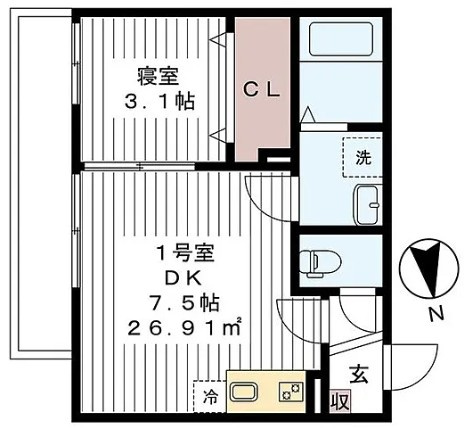 AJ南流山NorthⅠの間取り