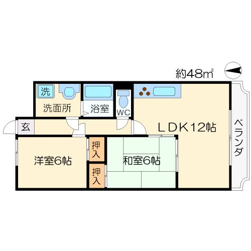 梅田プレミアムコートの間取り|梅田プレミアムコート　間取り
