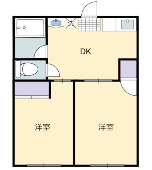 シティハイムの間取り