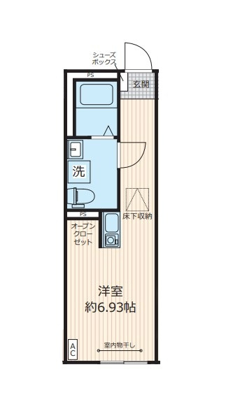 草加市谷塚１丁目のアパート