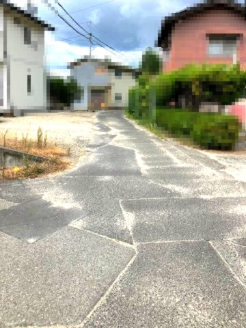 敦賀市長谷67坪売地の前面道路含む現地写真