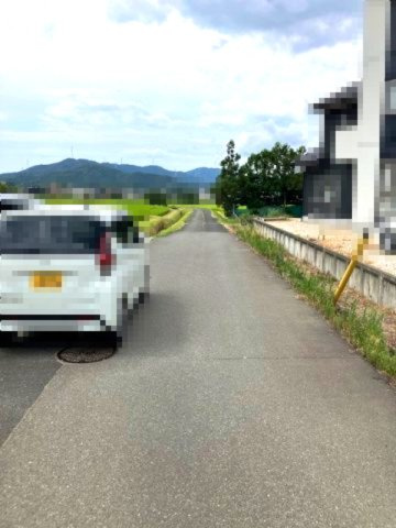 敦賀市長谷67坪売地の前面道路含む現地写真