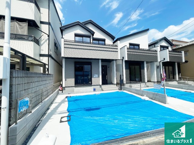 東大阪市西上小阪　新築一戸建ての外観|お客様に長く安心して住んでいだだける事にこだわった家づくり！住んでからのアフターサービスにもしっかりと取り組んでいます！