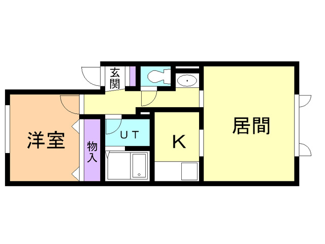 フジナカコーポⅪの間取り
