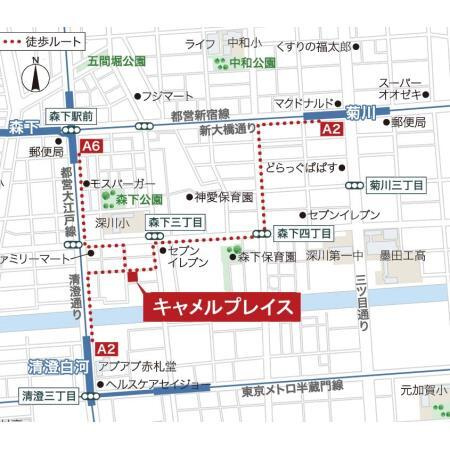 キャメルプレイスの地図