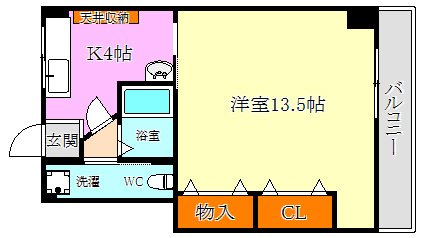 白川台ハイツの間取り