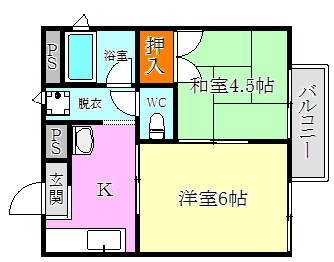 シャトレー須磨の間取り