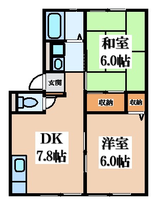 【間取り】 | クリーンハイツA