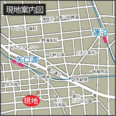 サザンロード多摩川の地図