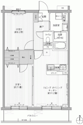 SYNCHRONICITY Musashino シンクロニシティ ムサシノの間取り