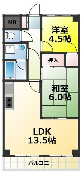 シャルマンコーポ壱番館の間取り