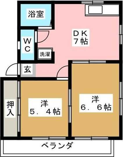 タウン竹の山の間取り