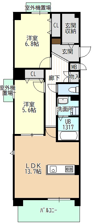 ペローサの間取り