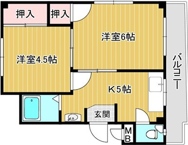 田野マンションの間取り