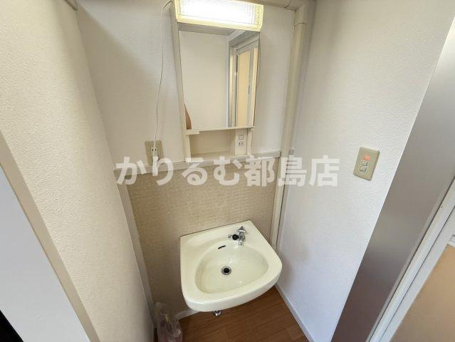 田野マンションの洗面所