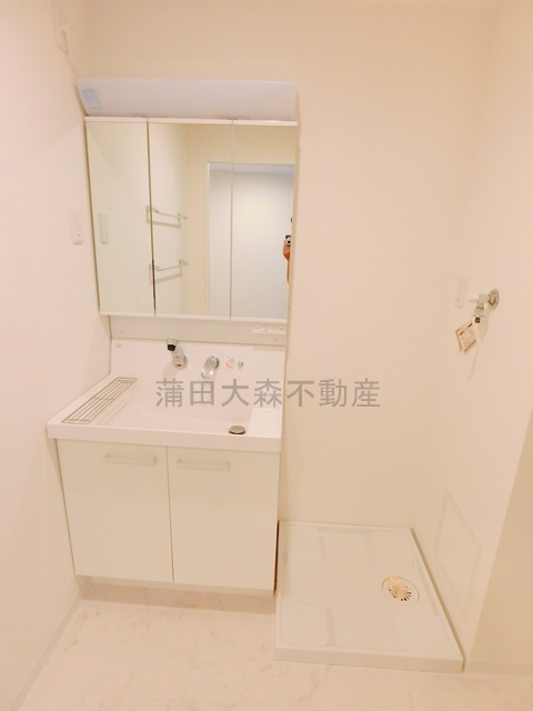 グリーンテラス久が原の洗面所|洗面脱衣所　独立洗面台　洗濯機置き場