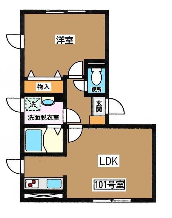 ＦＬＡＸ鷹番 の間取り