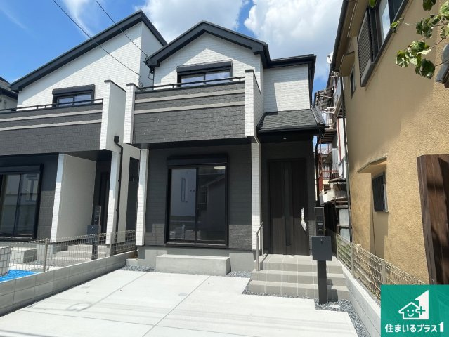 東大阪市西上小阪　新築一戸建ての外観|お客様に長く安心して住んでいだだける事にこだわった家づくり！住んでからのアフターサービスにもしっかりと取り組んでいます！