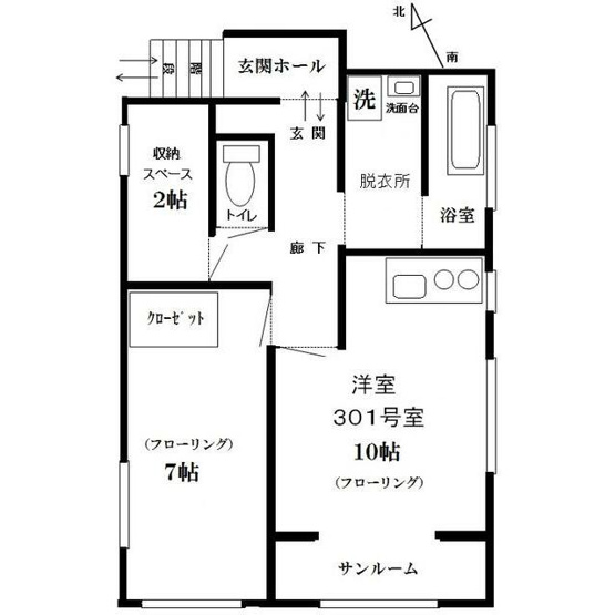 【間取り】 | リバーサイド福島