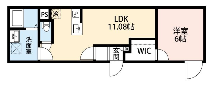 ＬＵＦＴ　ＧＯＫＯＫＵＪＩ の間取り|間取りです。