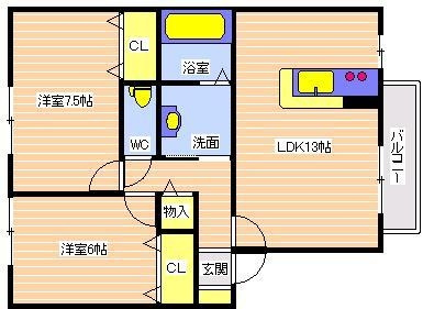 レセンテ寿の間取り