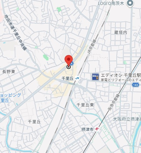 SERENiTE千里丘の地図