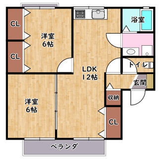 【間取り】 | 四天王ハイツ Ⅱ