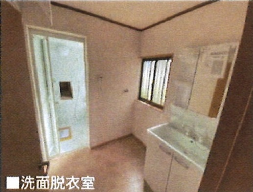 あきる野市五日市　中古戸建　フルリノベーションの脱衣所