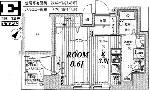 アドバンス三宮Ⅳルシールの間取り